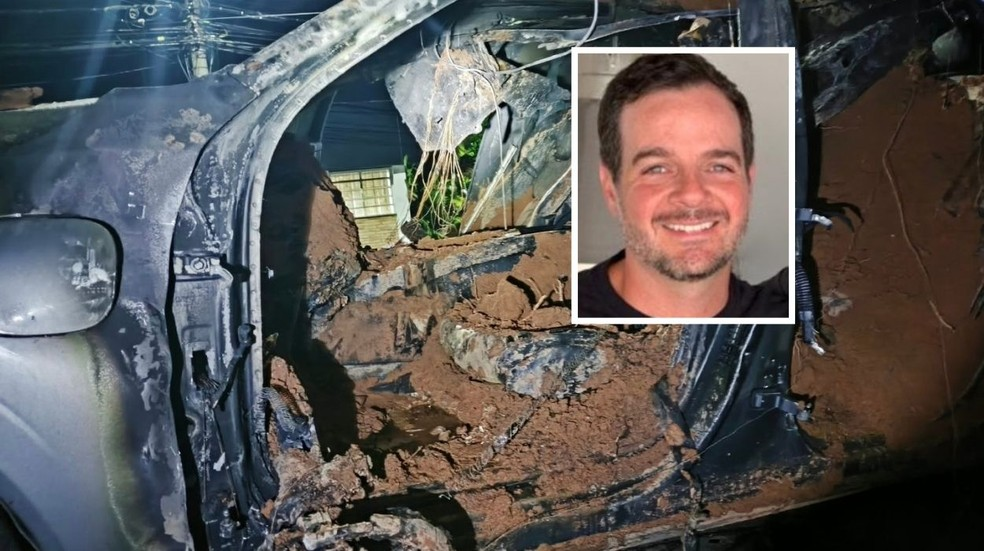 O corpo de Gustavo de Castro Campos foi encontrado em um carro em chamas